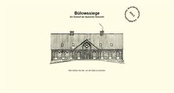 Desktop Screenshot of buelowssiege.de