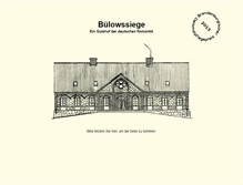 Tablet Screenshot of buelowssiege.de